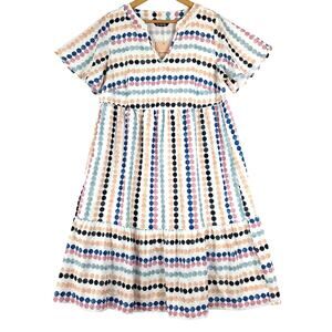BloomChic Multicolor Polka Dot Midi Dress